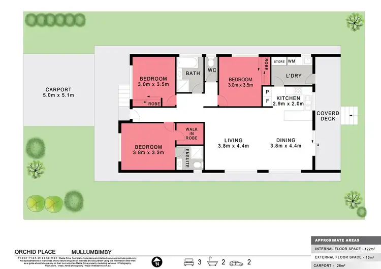 Floorplan of Homely house listing, 12 Orchid Place, Mullumbimby NSW 2482