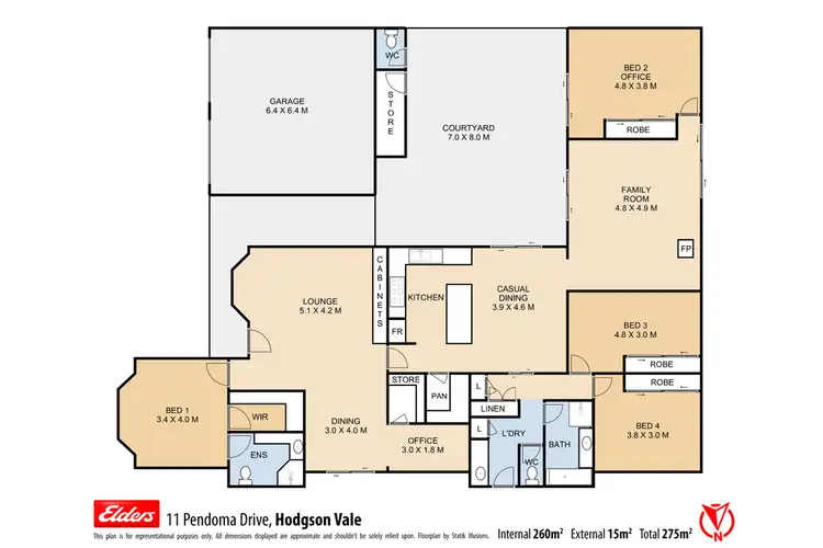 Floorplan of Homely rural property listing, 11 Pendoma Drive, Hodgson Vale QLD 4352