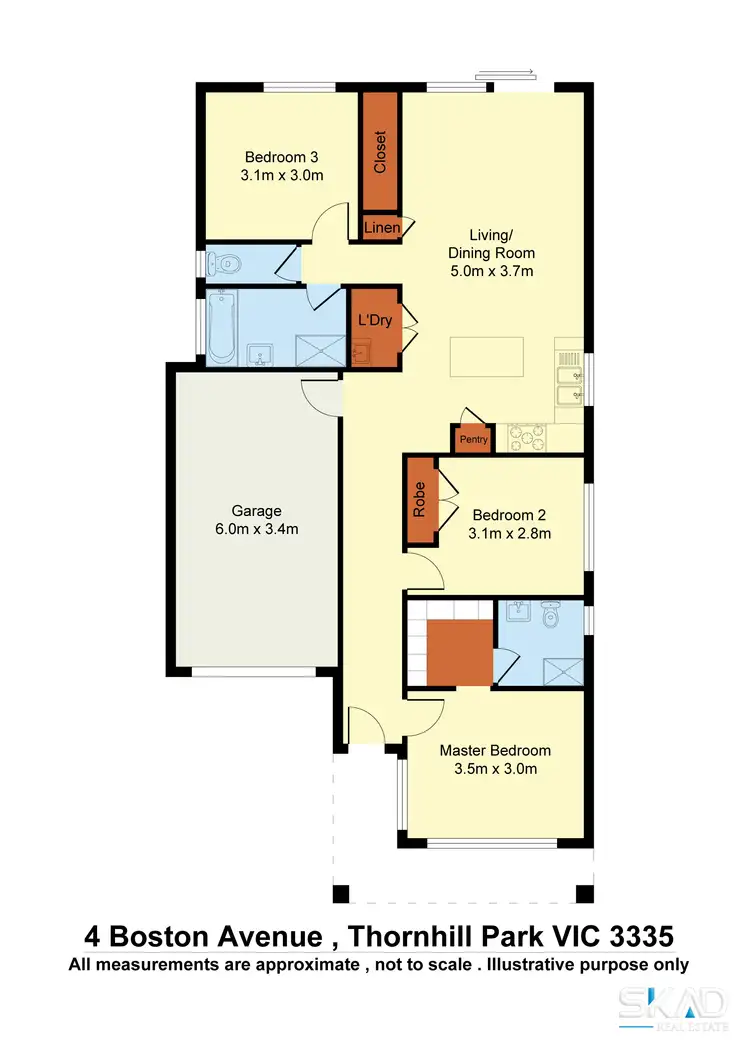 Floorplan of Homely house listing, 4 Boston Avenue, Thornhill Park VIC 3335