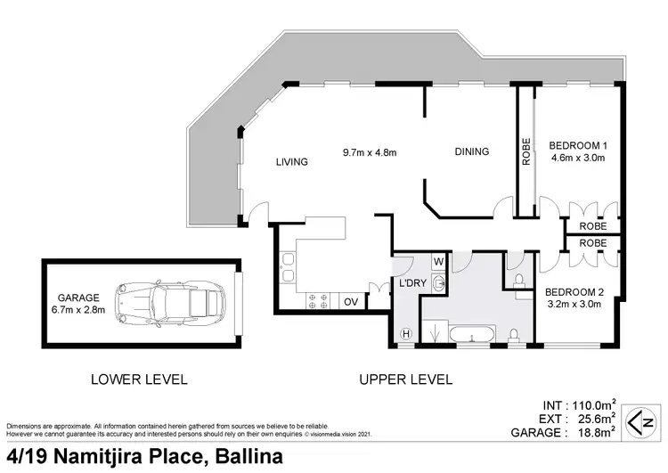 Floorplan of Homely unit listing, 4/19 Namitjira Place, Ballina NSW 2478