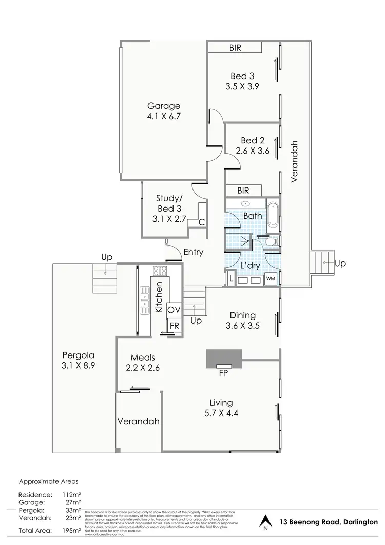 Floorplan of Homely house listing, 13 Beenong Road, Darlington WA 6070