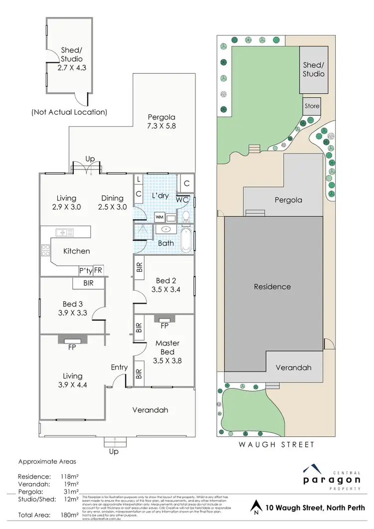 Floorplan of Homely house listing, 10 Waugh Street, North Perth WA 6006