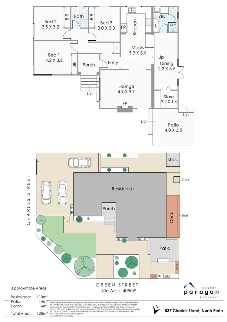 Floorplan of Homely house listing, 537 Charles Street, North Perth WA 6006