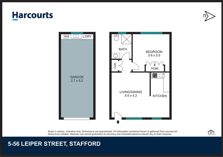 Floorplan of Homely unit listing, 5/56 Leiper Street, Stafford Heights QLD 4053