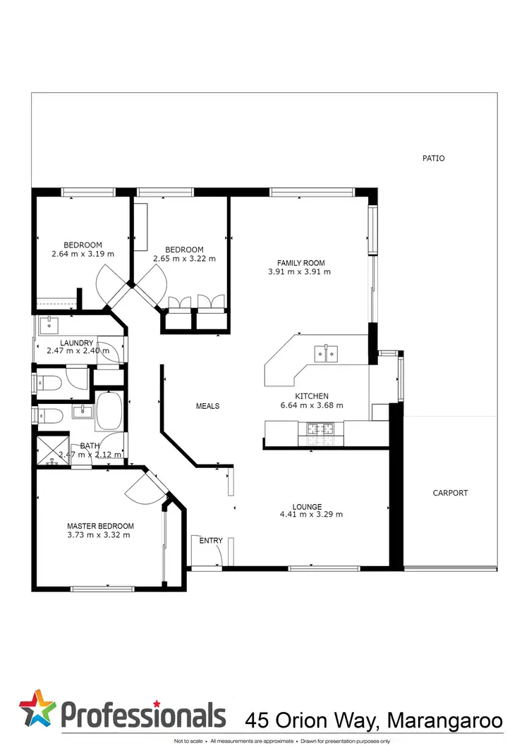 Floorplan of Homely house listing, 45 Orion Way, Marangaroo WA 6064