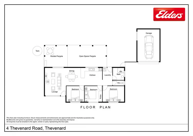 Floorplan of Homely house listing, 4 Thevenard Road, Thevenard SA 5690