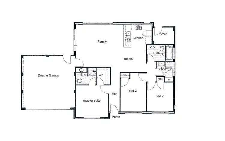 Floorplan of Homely house listing, 1/42 Merrifield Avenue, Kelmscott WA 6111
