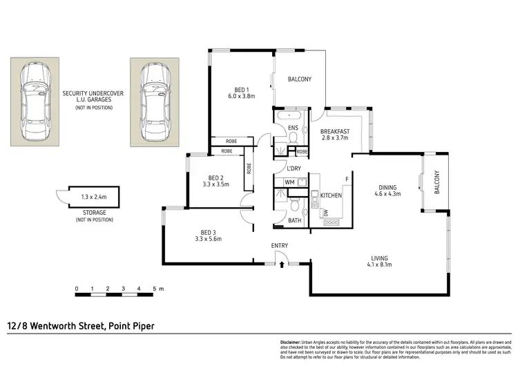 Floorplan of Homely apartment listing, 12/8 Wentworth Street, Point Piper NSW 2027