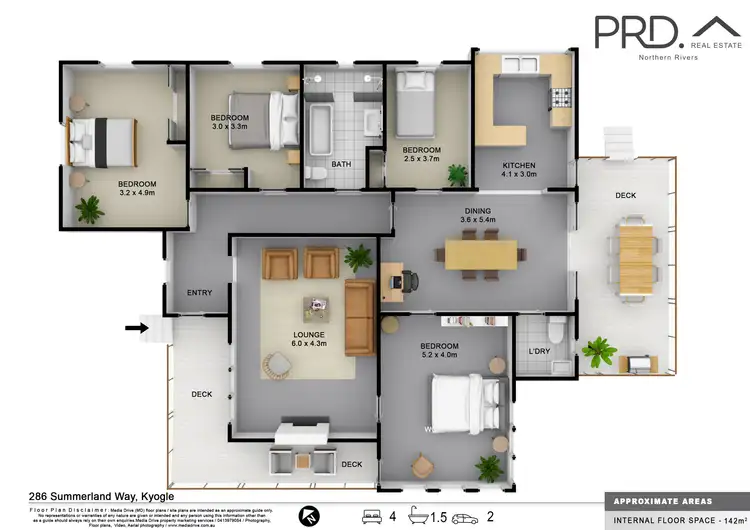 Floorplan of Homely house listing, 286 Summerland Way, Kyogle NSW 2474
