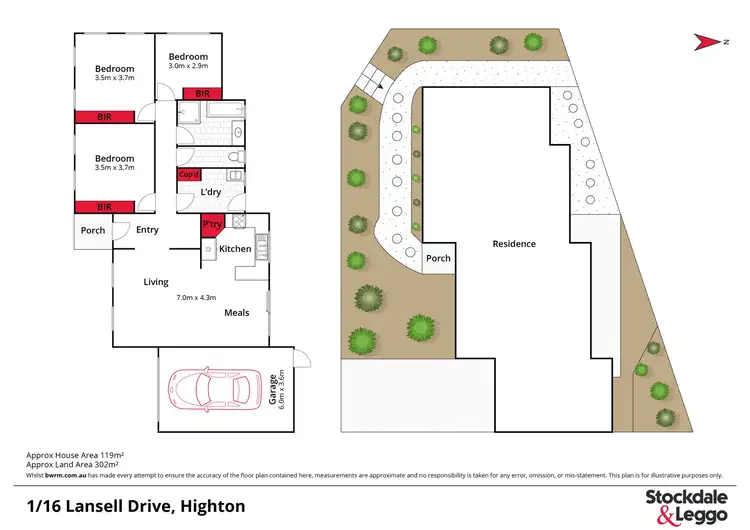 Floorplan of Homely house listing, 1/16 Lansell Drive, Highton VIC 3216