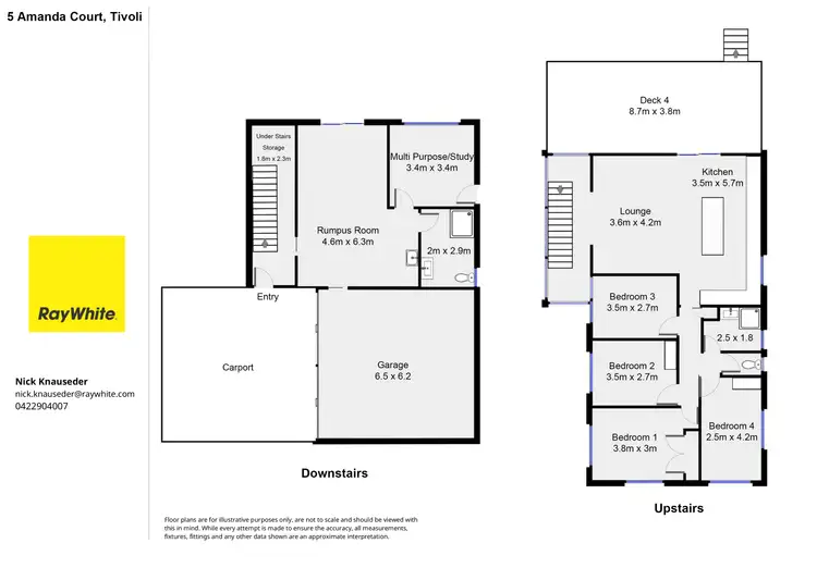 Floorplan of Homely house listing, 5 Amanda Court, Tivoli QLD 4305