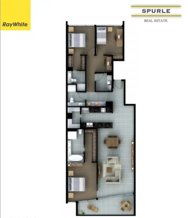 Floorplan of Homely unit listing, 3307/4 Marina Promenade, Paradise Point QLD 4216