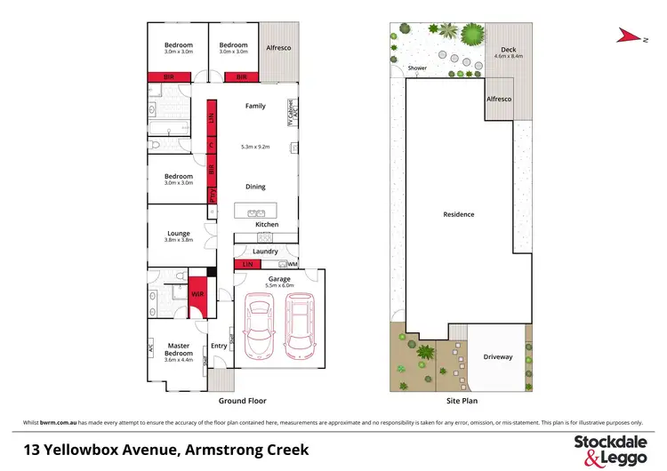 Floorplan of Homely house listing, 13 Yellowbox Avenue, Armstrong Creek VIC 3217