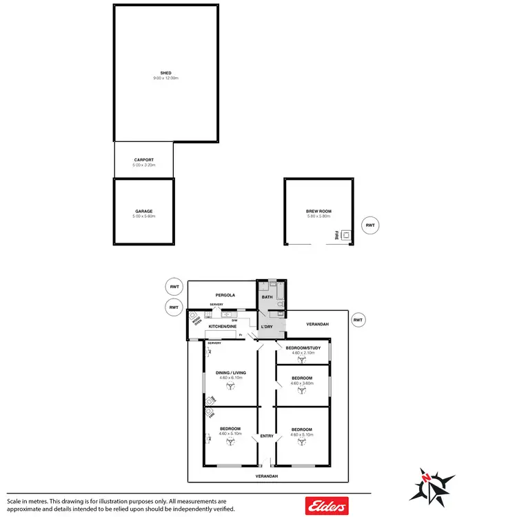 Floorplan of Homely house listing, 13 ADELAIDE ROAD, Palmer SA 5237
