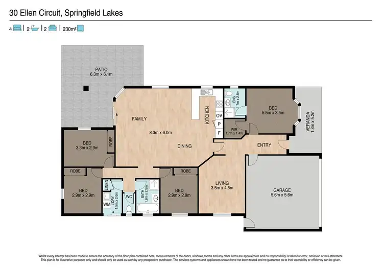 Floorplan of Homely house listing, 30 Ellen Circuit, Springfield Lakes QLD 4300