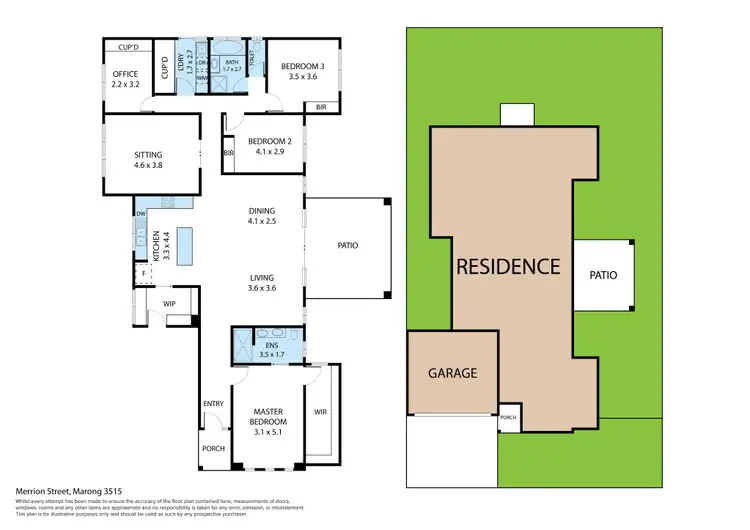 Floorplan of Homely house listing, 18 Merrion Street, Marong VIC 3515
