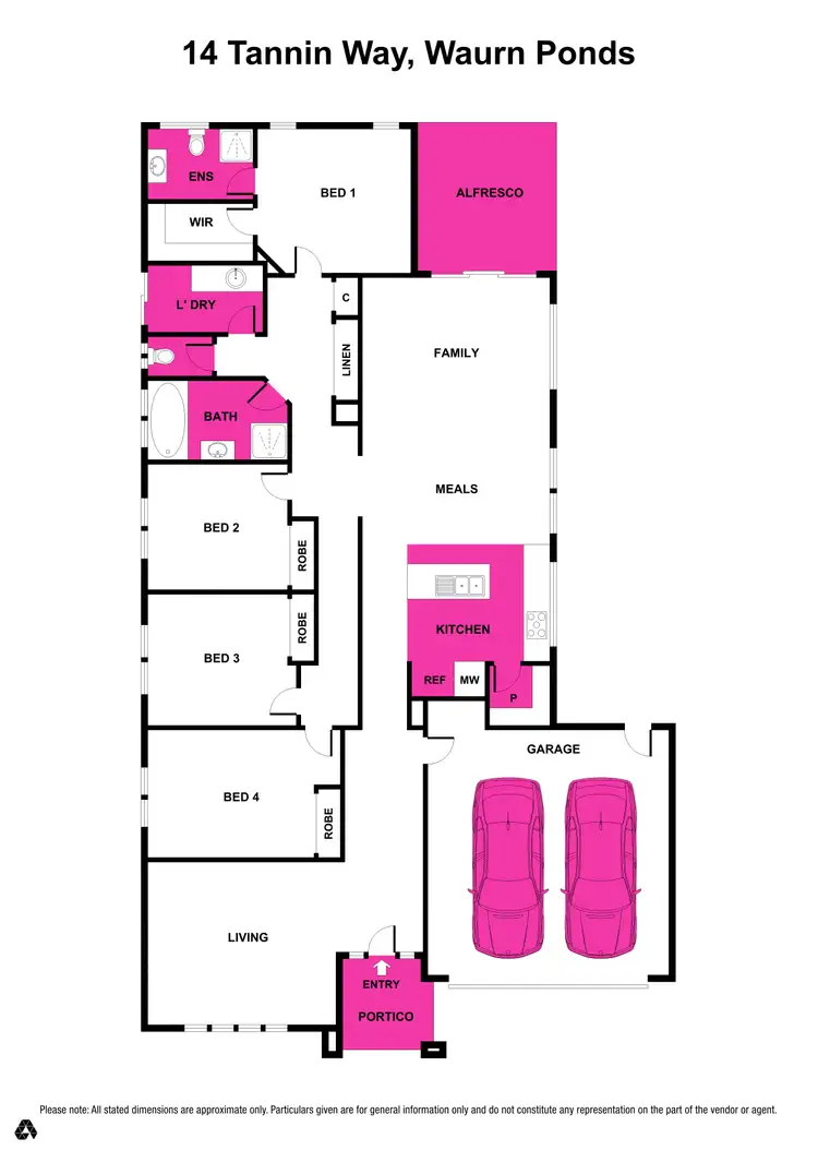 Floorplan of Homely house listing, 14 Tannin Way, Waurn Ponds VIC 3216