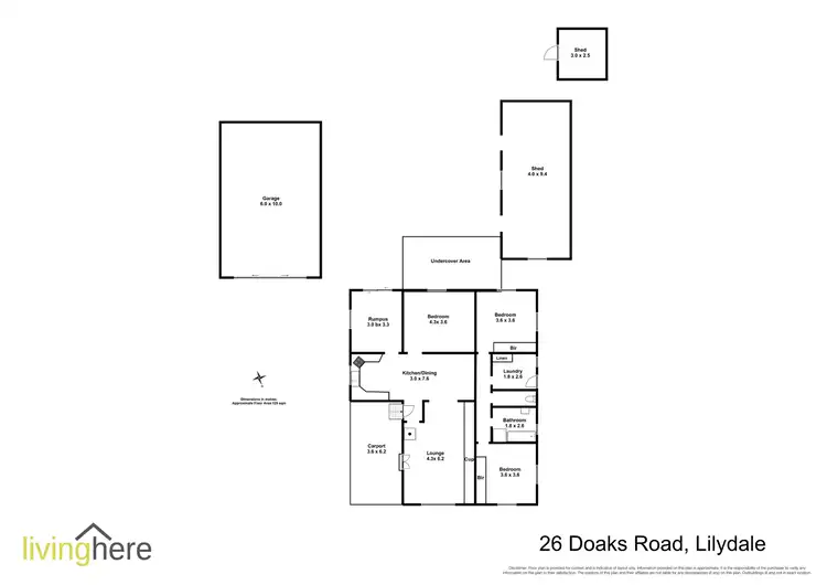 Floorplan of Homely house listing, 26 Doaks Road, Lilydale TAS 7268