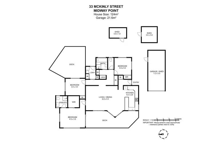 Floorplan of Homely house listing, 33 McKinly Street, Midway Point TAS 7171