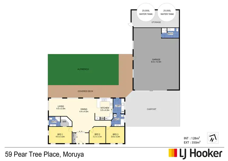 Floorplan of Homely house listing, 59 Pear Tree Place, Moruya NSW 2537