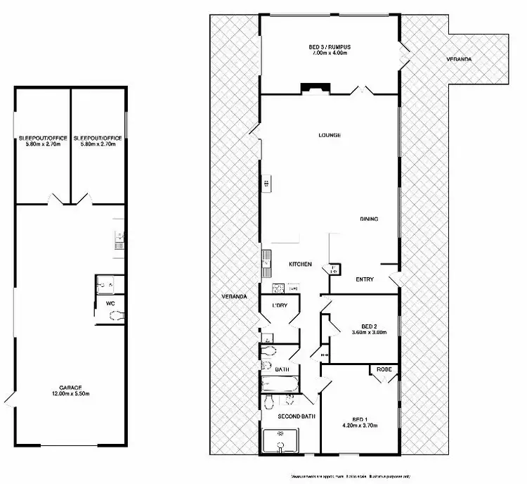 Floorplan of Homely rural property listing, 380 Omeo Highway, Tallangatta VIC 3700