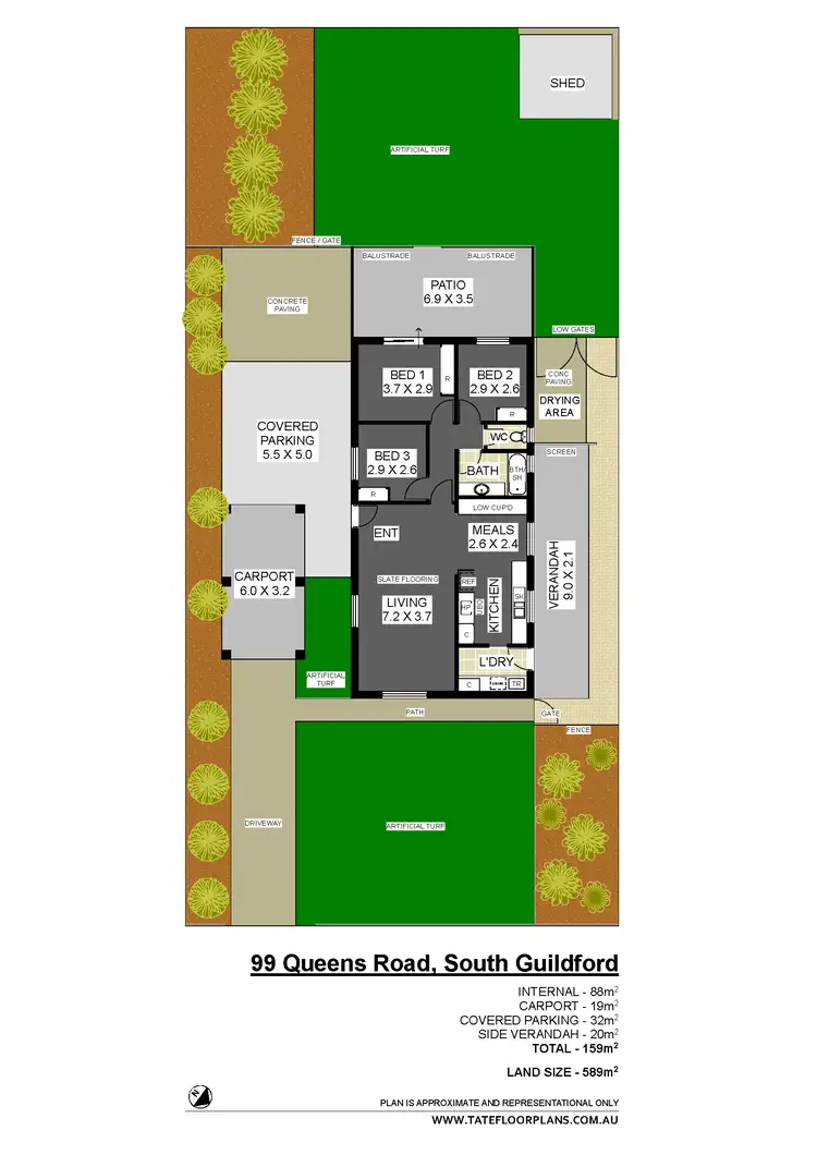 Floorplan of Homely house listing, 99 Queens Road, South Guildford WA 6055