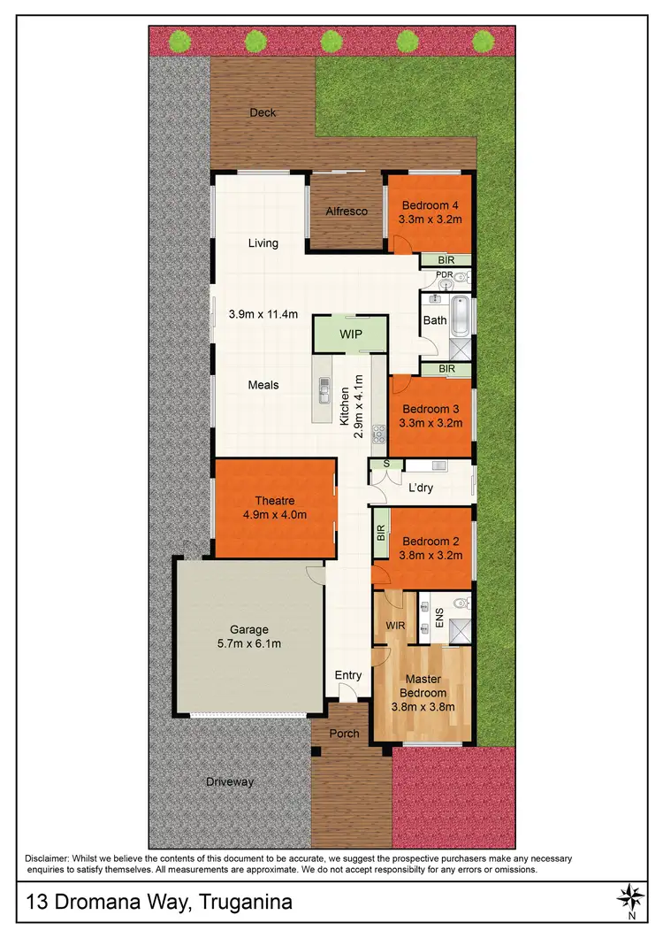 Floorplan of Homely house listing, 13 Dromana Way, Truganina VIC 3029