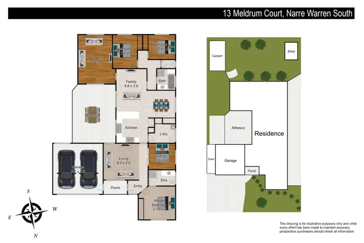 Floorplan of Homely house listing, 13 Meldrum Court, Narre Warren South VIC 3805