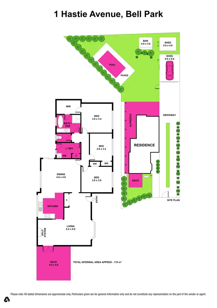 Floorplan of Homely house listing, 1 Hastie Avenue, Bell Park VIC 3215