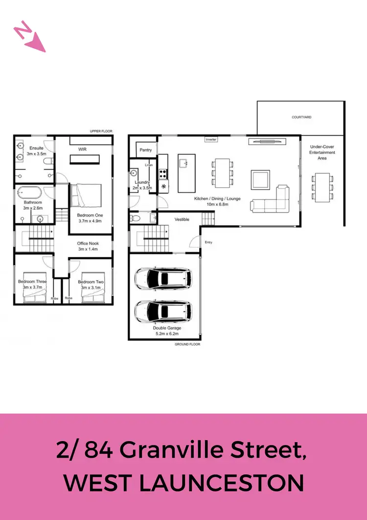 Floorplan of Homely house listing, 2/84 Granville Street, West Launceston TAS 7250