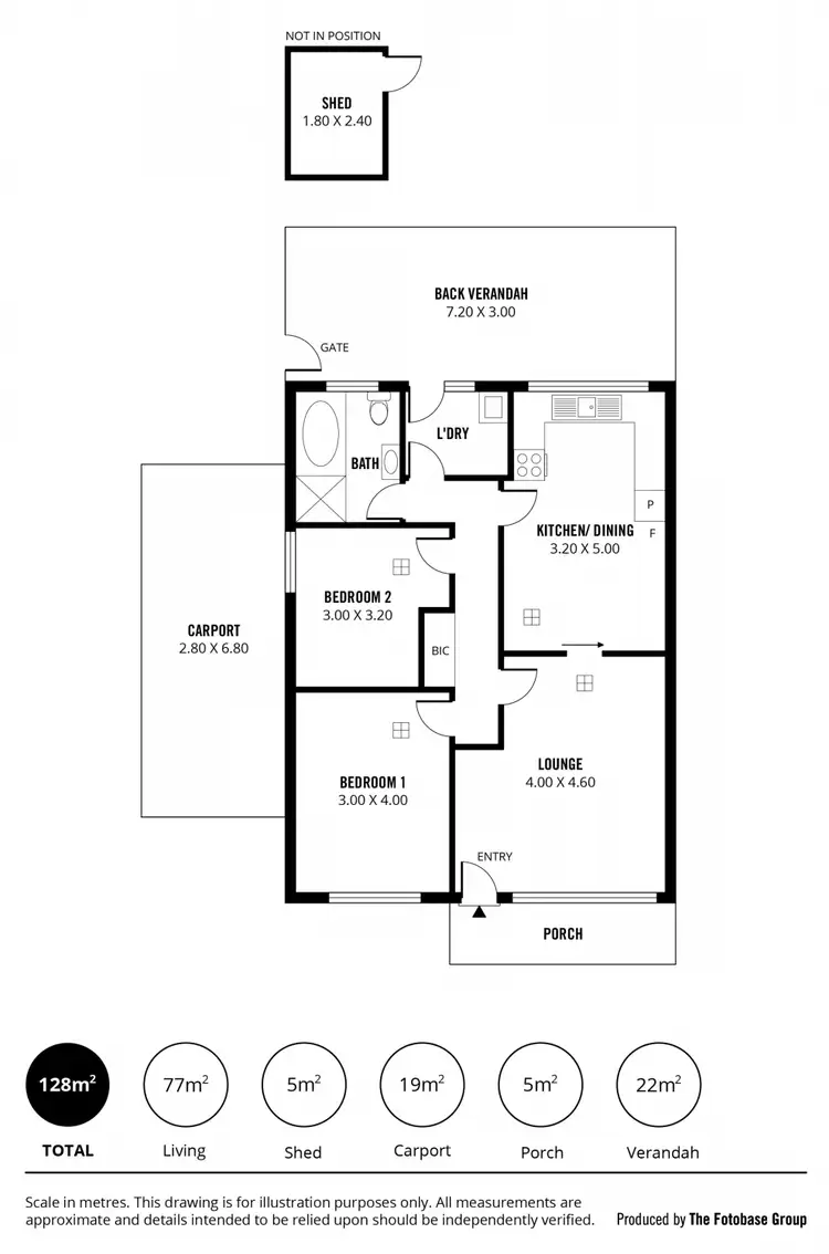 Floorplan of Homely unit listing, 4/1 Inola Street, Brahma Lodge SA 5109