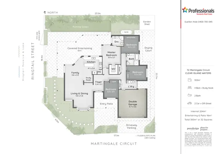 Floorplan of Homely house listing, 72 Martingale Circuit, Clear Island Waters QLD 4226