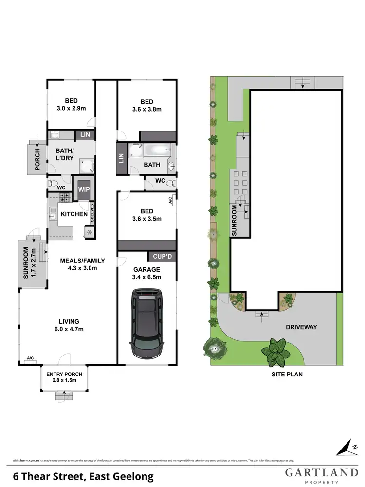 Floorplan of Homely house listing, 1/6 Thear Street, East Geelong VIC 3219