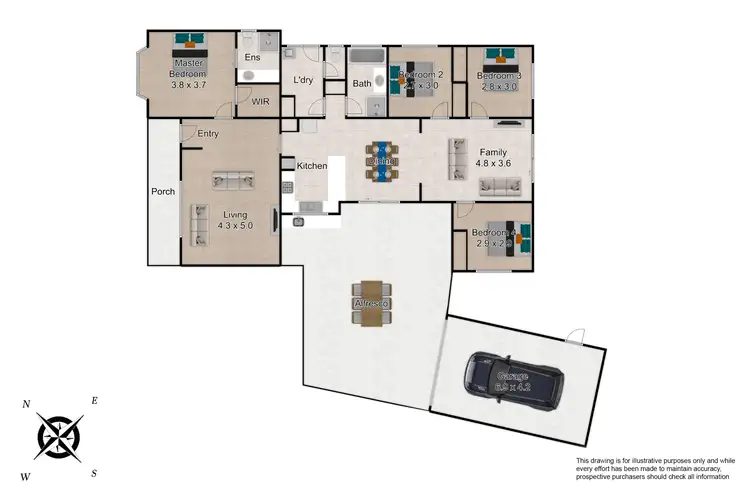 Floorplan of Homely house listing, 12 Miranda Gardens, Hampton Park VIC 3976