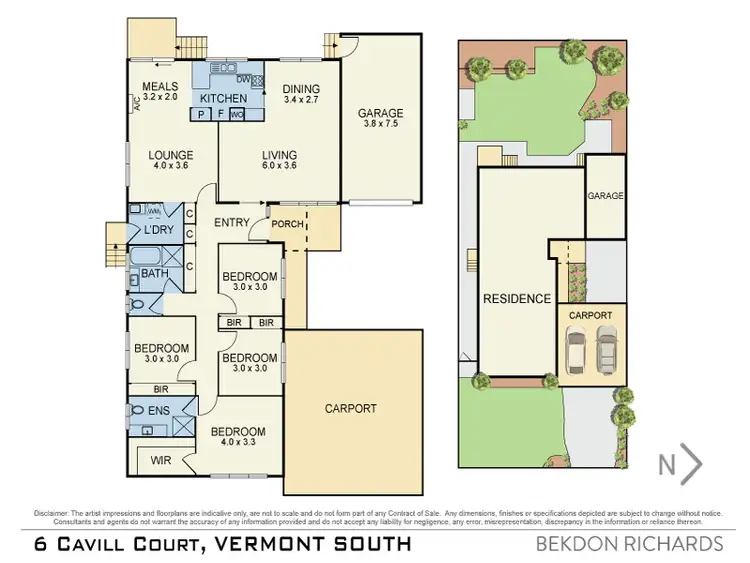 Floorplan of Homely house listing, 6 Cavill Court, Vermont South VIC 3133