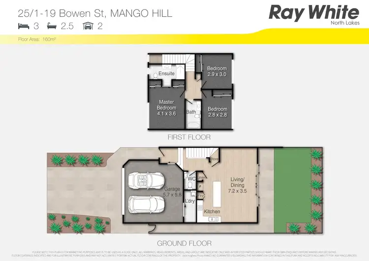 Floorplan of Homely townhouse listing, 25/1 Bowen Street, Mango Hill QLD 4509