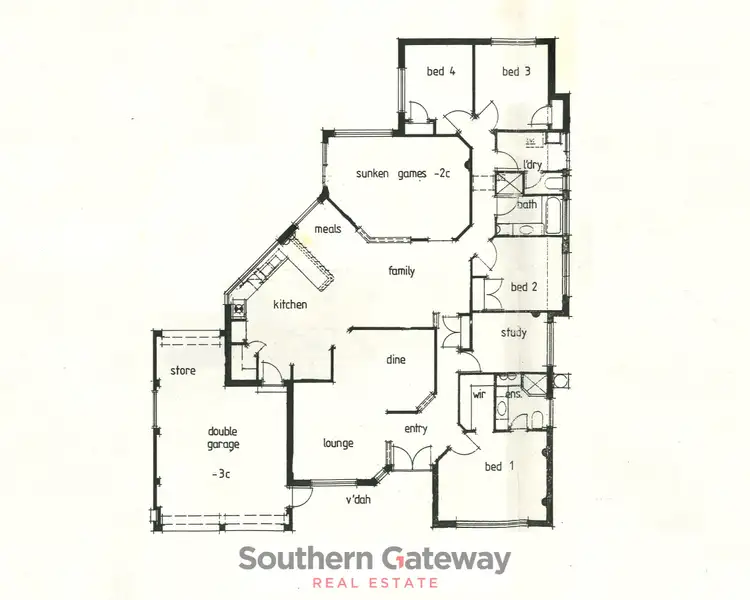 Floorplan of Homely house listing, 14 Bolivar Court, Safety Bay WA 6169