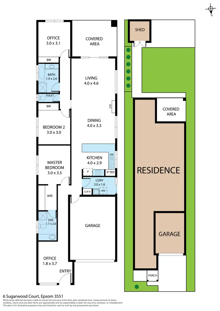 Floorplan of Homely house listing, 6B Sugarwood Court, Epsom VIC 3551
