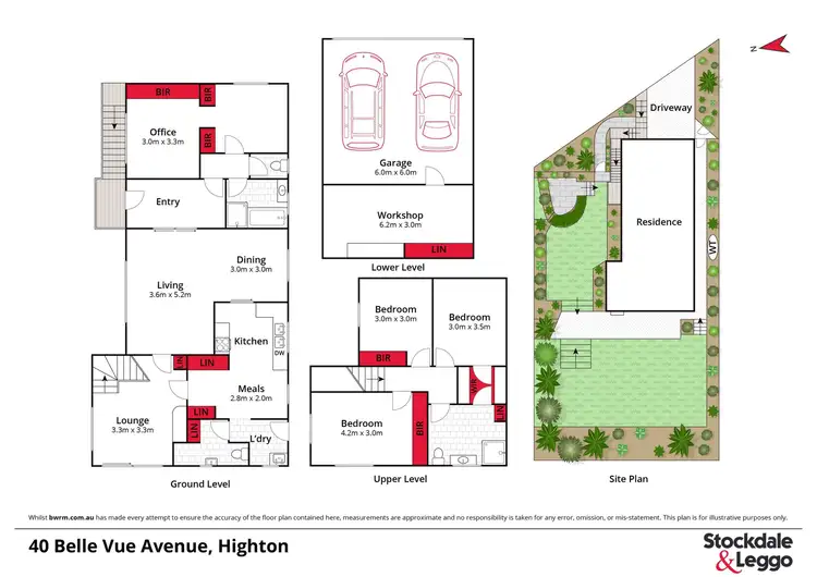 Floorplan of Homely house listing, 40 Bellevue Avenue, Highton VIC 3216