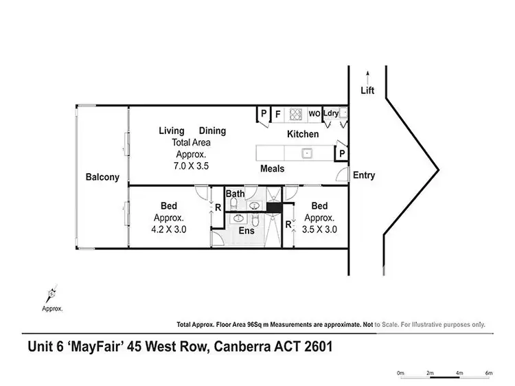 Floorplan of Homely apartment listing, 6/45 West Row, City ACT 2601