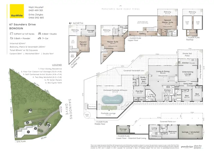 Floorplan of Homely house listing, 67 Saunders Drive, Bonogin QLD 4213