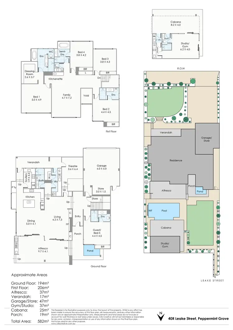 Floorplan of Homely house listing, 40R Leake Street, Peppermint Grove WA 6011