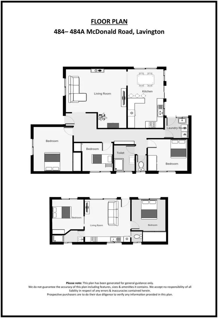 Floorplan of Homely house listing, 484 McDonald Road, Lavington NSW 2641