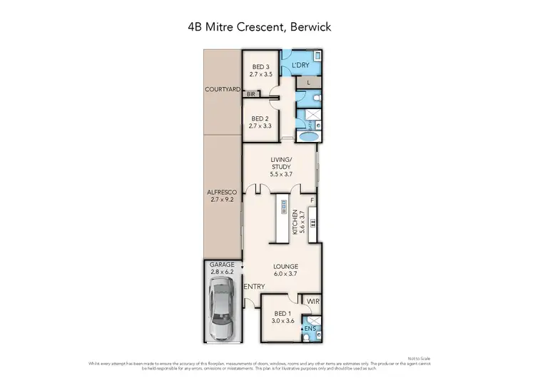 Floorplan of Homely house listing, 4B Mitre Crescent, Berwick VIC 3806