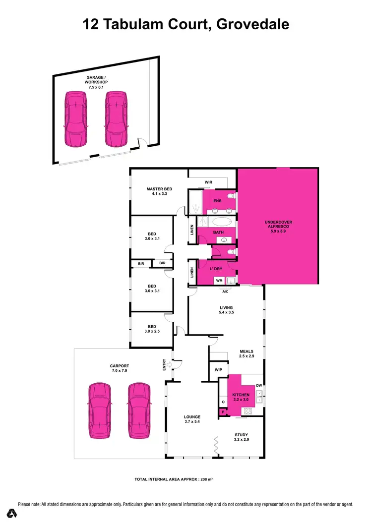 Floorplan of Homely house listing, 12 Tabulam Court, Grovedale VIC 3216
