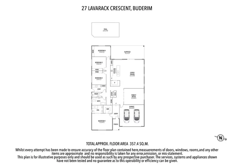 Floorplan of Homely house listing, 27 Lavarack Crescent, Buderim QLD 4556