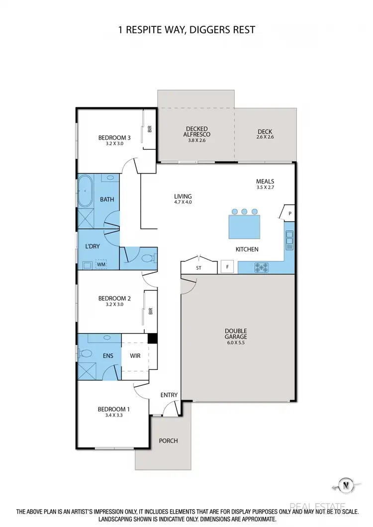 Floorplan of Homely house listing, 1 Respite Way, Diggers Rest VIC 3427