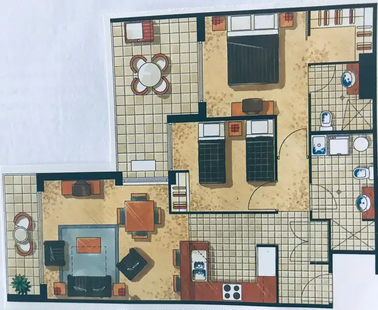 Floorplan of Homely house listing, 31/3 Sunset Boulevard, Surfers Paradise QLD 4217