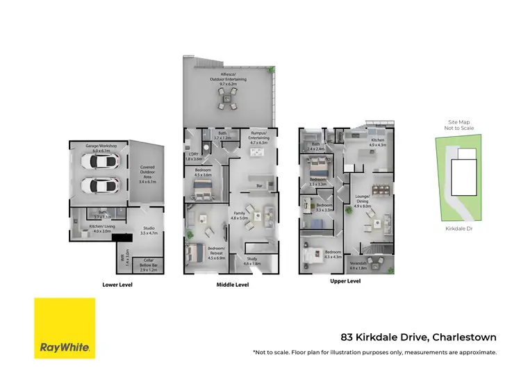 Floorplan of Homely house listing, 83 Kirkdale Drive, Charlestown NSW 2290