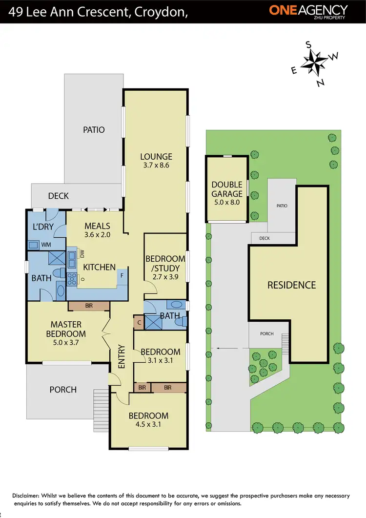 Floorplan of Homely house listing, 49 Lee Ann Crescent, Croydon VIC 3136